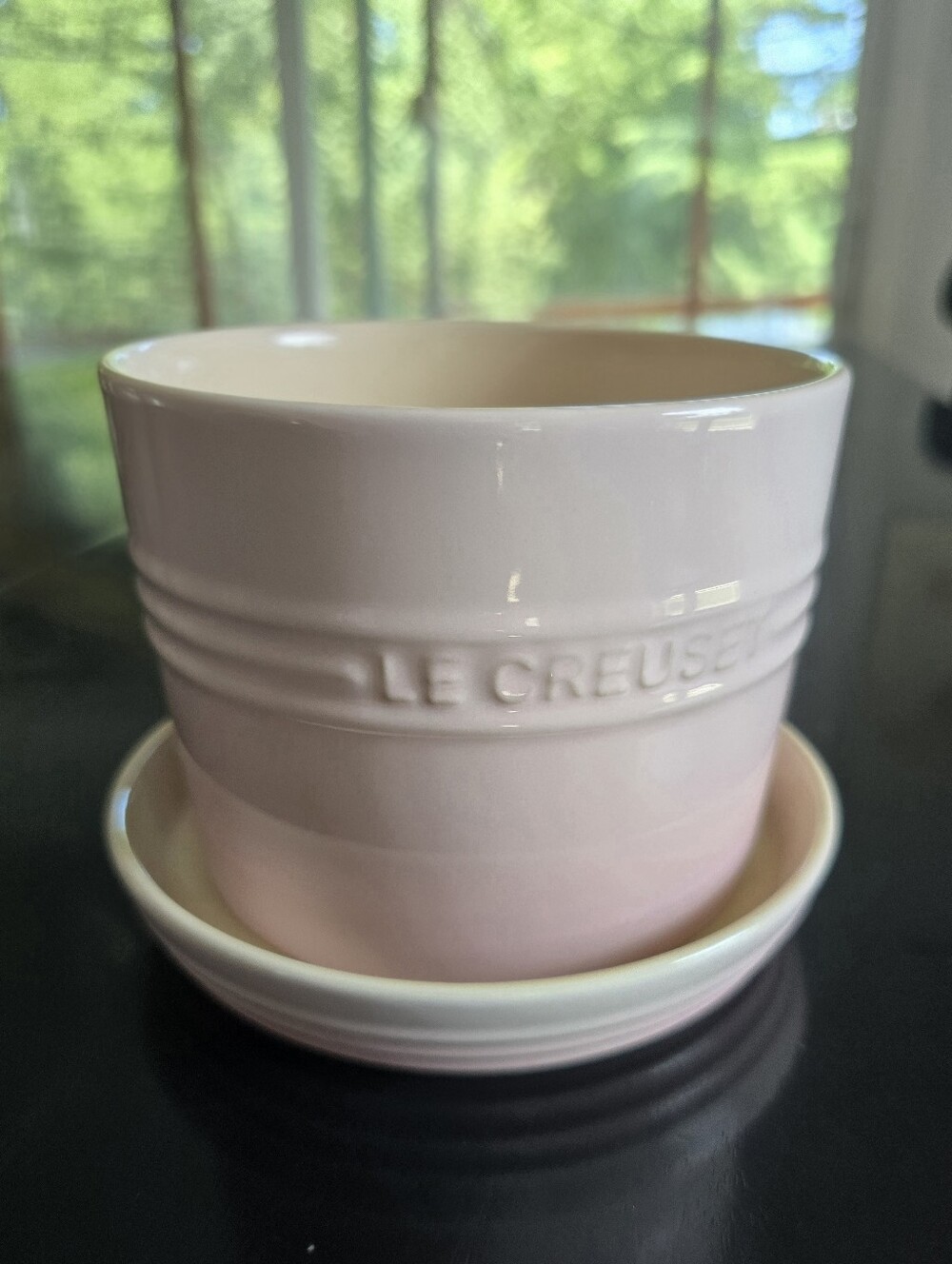Le Creuset Shell Pink Herb Planter, 14 cm